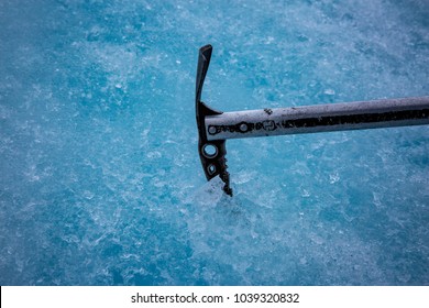 Ice Pick In Glacier Ice