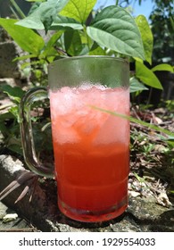 Ice Pinky Drink On Summerday 