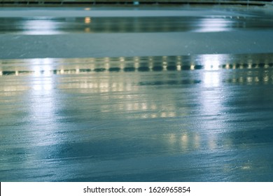 Ice Rink Abstract Background Sport Arena Textured,  Surface Season.