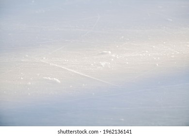 Ice Rink Floor, Detail Of A Textured Background Ice, Sport