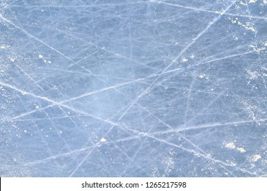 Ice Rink. View From Above. Close-up. Background. Texture.