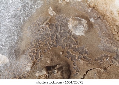 Ice And Sand Formation At Grand Haven State Park