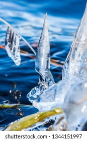 Ice Sculpture Looks Like Fishing Gnome