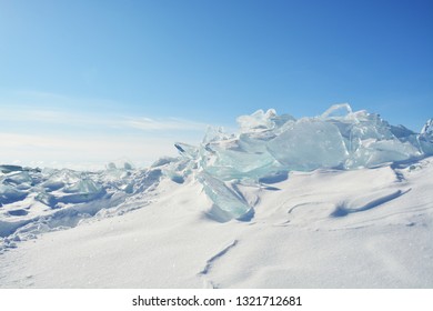 Ice Shards Looking Towards the Horizon- Kitchi Gammi Park - Lake Superior - Duluth, Minnesota 