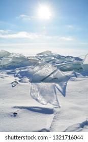 Ice Shards - Shadows In The Snow - Kitchi Gammi Park - Lake Superior - Duluth, Minnesota 