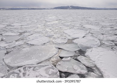 Ice Sheet In The Sea,japan