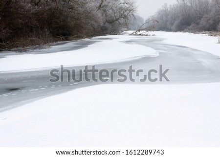 Similar – Image, Stock Photo quiet winter landscape