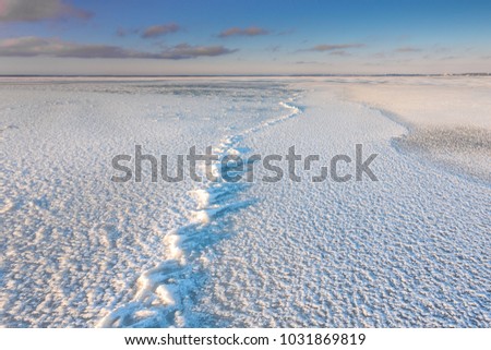 Foto Bild Nordstrand mit einfallenden Wellen