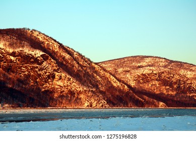 Ice And Snow On Storm King Mountain