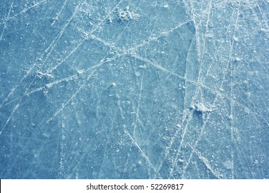 Ice Surface With Scratches