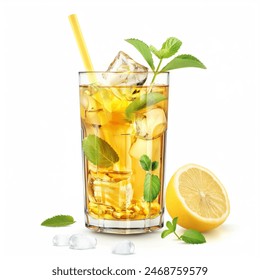 Ice Tea isolated white background
 - Powered by Shutterstock