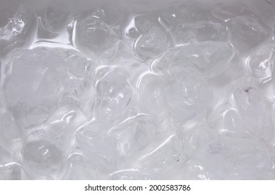 Ice Texture Background, Icecube With Water