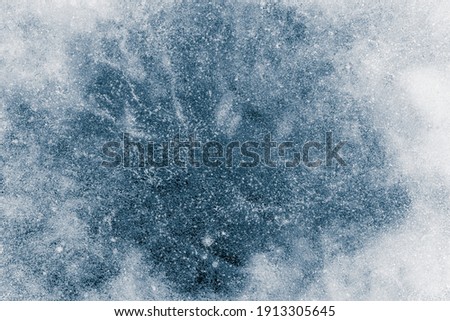 Ice texture background. Textured cold frosty surface of ice.