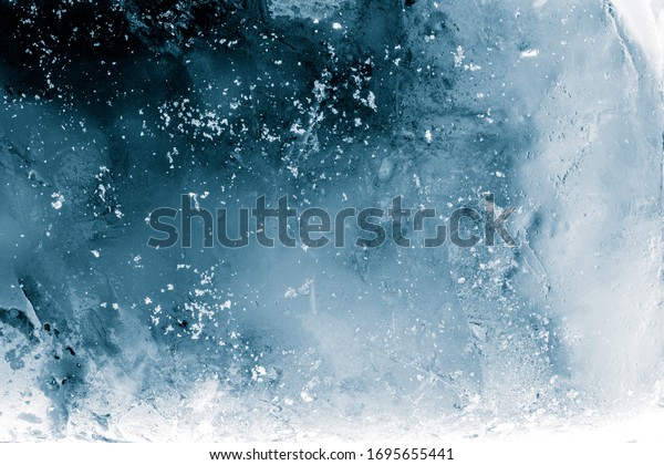 氷のテクスチャ背景 氷塊のテクスチャーのある凍り付いた表面 の写真素材 今すぐ編集