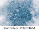 Ice texture background. The textured rough crushed cold frosty surface of the ice block background.