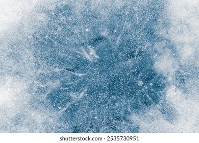 Ice texture background. The textured rough crushed cold frosty surface of the ice block background.