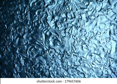 Ice Texture, Macro, Blue Broken Cold The Background