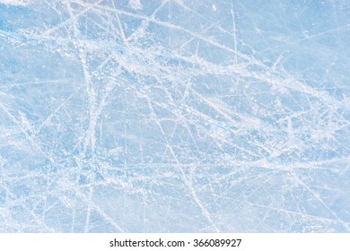 Ice Texture On A Skating Rink