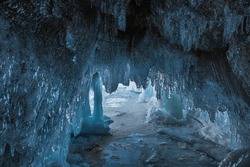 Ice Of Winter Lake Baikal