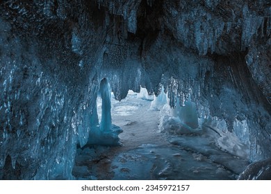 hielo del invierno Lago Baikal