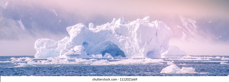 Iceberg And Climate Change Banner