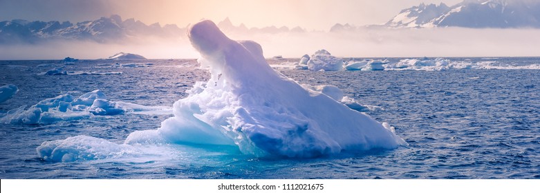 Iceberg And Climate Change Banner
