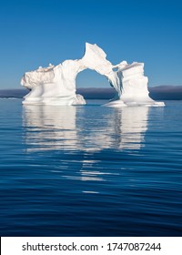 Iceberg In The Disco Bay, Greenland. Their Source Is By The Jakobshavn Glacier.  