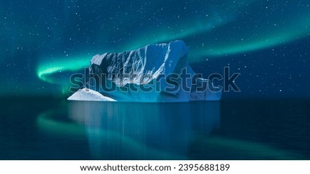 Similar – Image, Stock Photo Fjord with Milky Way in the sky. View of mountains and fjord landscape in Norway