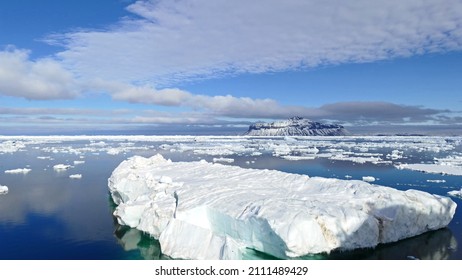 Iceberg Floating In Weddell Sea