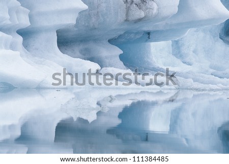 Similar – Island | Vögel auf einem Eisberg in einer Gletscherlagune