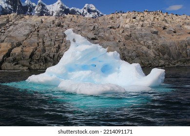 Iceberg Melting In Dark Arctic Ocean