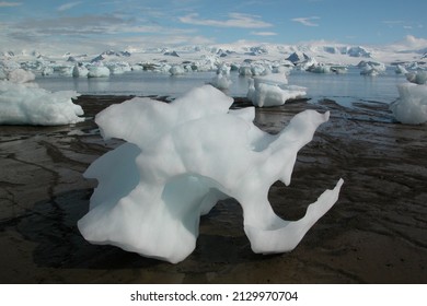 Iceberg On A Beach On James Ross Island