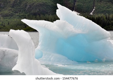 Iceberg In Portage Lake, Alaska