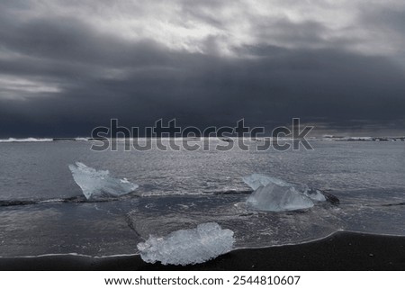 Similar – Image, Stock Photo Iceberg in golden evening light, Errera Channel Antarctica