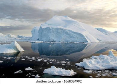 Icebergs From The Greenlandic Ice Sheet.