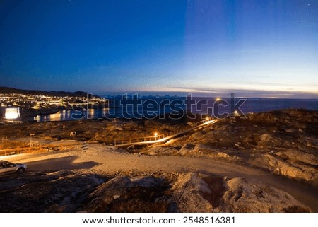 Similar – Image, Stock Photo Iceberg in golden evening light, Errera Channel Antarctica