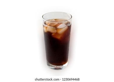 Iced Americano Coffee On White Background Stock Photo (Edit Now) 1230694468