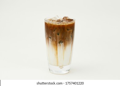 Iced Caramel Macchiato In A Glass