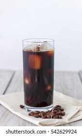 Iced Coffee Black Coffee In White
