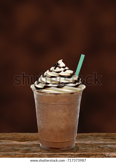 Download Iced Coffee Frappuccino Takeaway Go Cup Stock Photo Edit Now 717373987