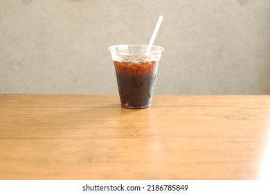 Iced Coffee On The Desk