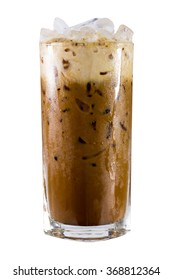 Iced Coffee On White Background