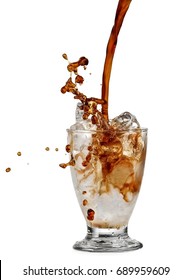 Iced Coffee Pouring