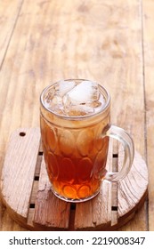 Iced Sweet Tea On The Wooden Table