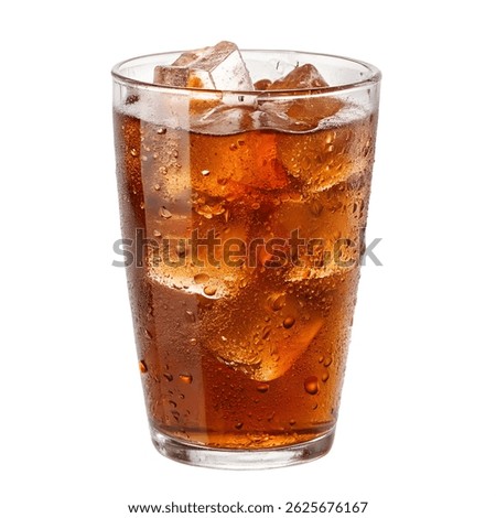 Iced tea isolation on transparent background