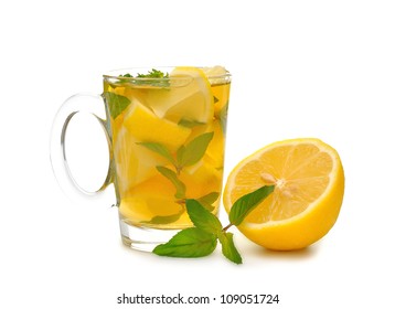 	Iced Tea With Mint And Lemon