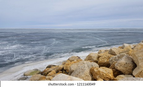 Iced Winnipeg Lake 