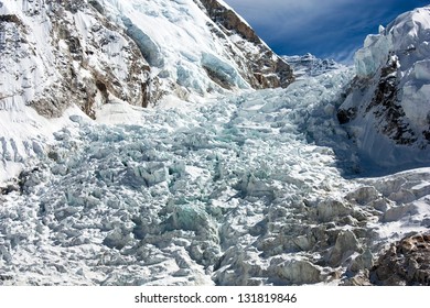 Icefall Khumbu - View From Everest Base Camp