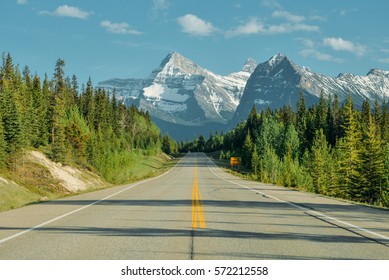 Icefields Pkwy from Jasper to Banff, Canadian Rocky Mountains, Alberta, Canada
