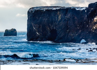 Iceland Dyrholaey Cliff